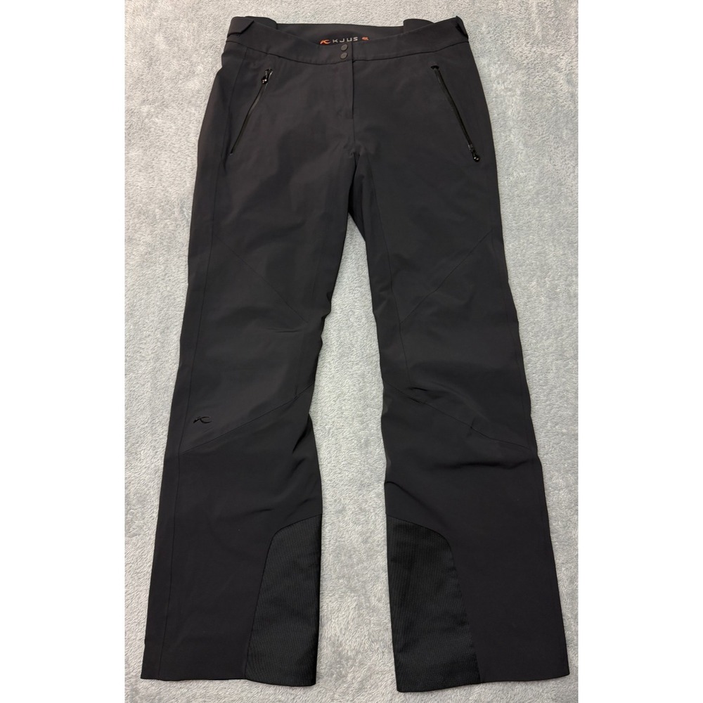 Kjus Formula Pants Womens 40 L Black Schoeller Dermizax Regular Fit Mid Rise Ski